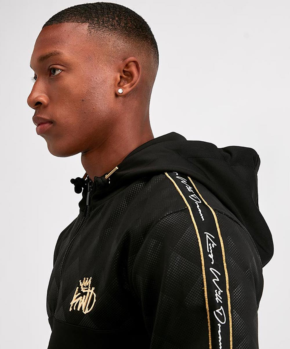 black and gold kwd tracksuit