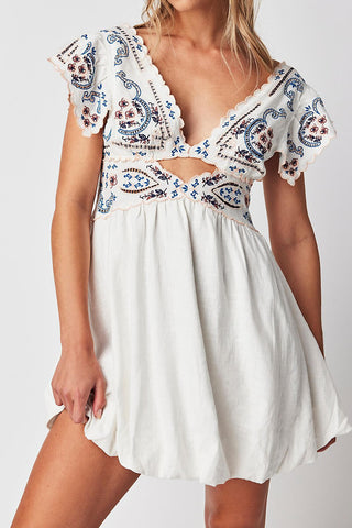 Free People Rambling Roads Mini Dress