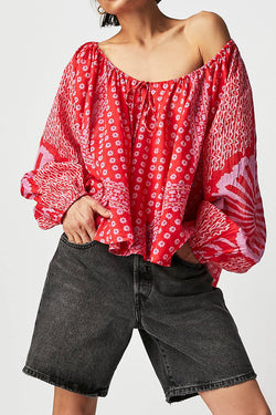 Free People Elena Printed Top