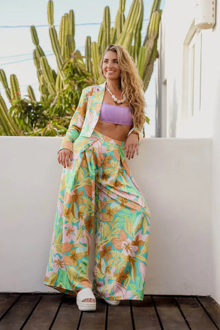 Tropical Print Suit 