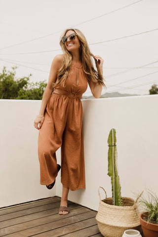 Rust Colored Jumpsuit for Women