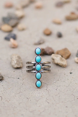 SOWELL JEWELRY  KACHADA TURQUOISE RING