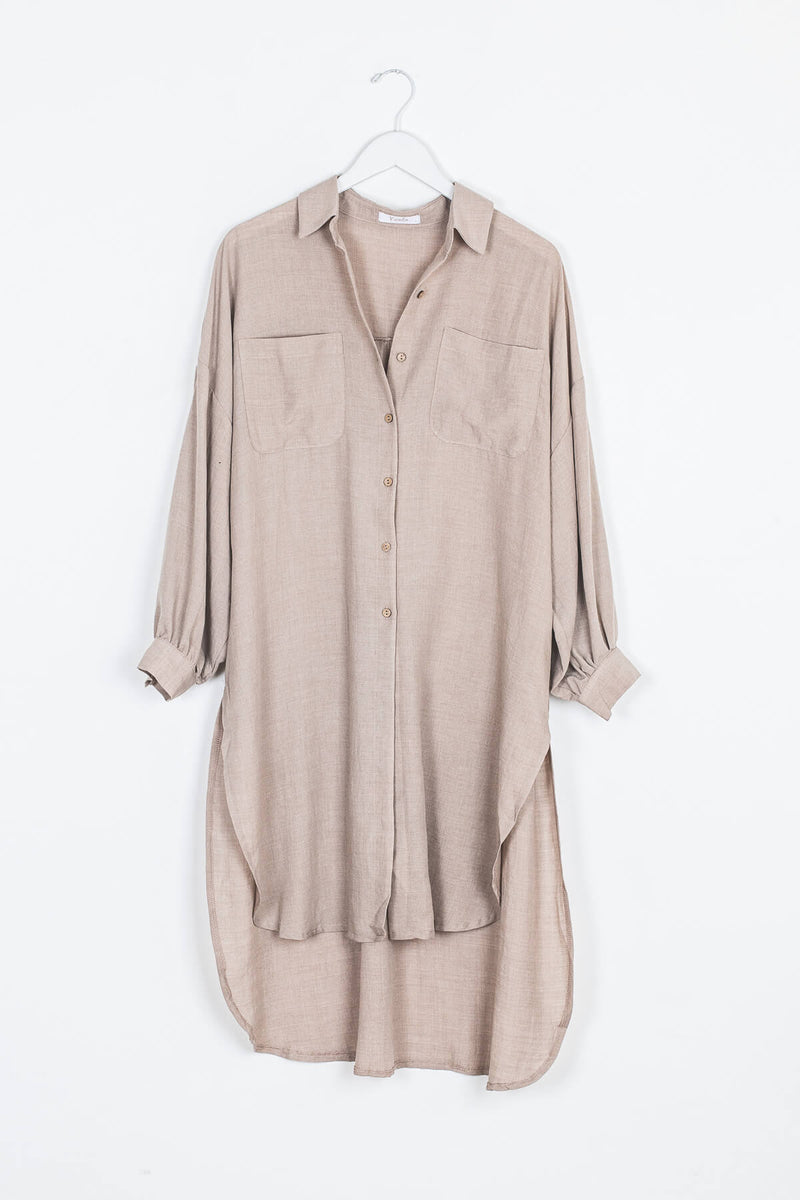 Oversized Shirt Dress