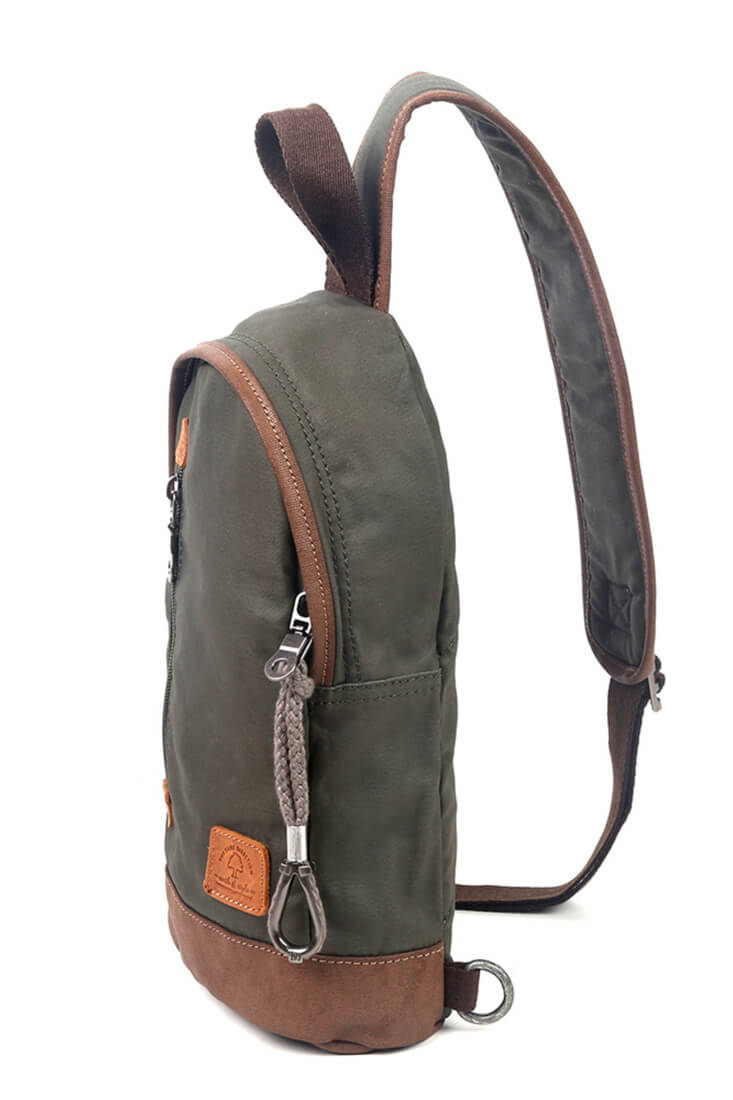 TSD Brand Urban Coated Canvas Unisex Sling Bag