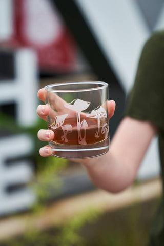 mushroom whiskey glass