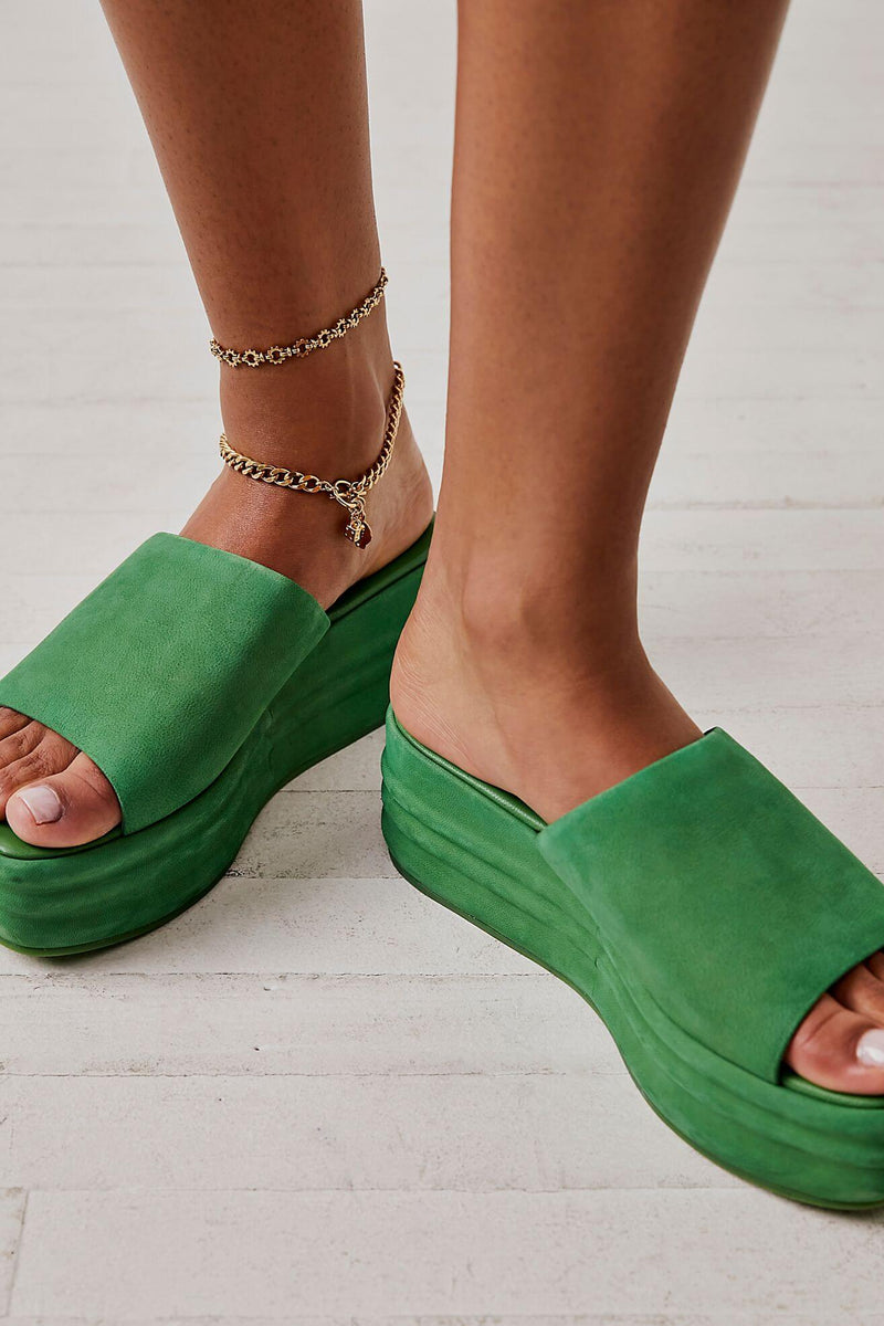 harbor flatform free people kelly green