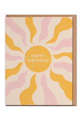 Happy Birthday Sun Print Card | Kariella