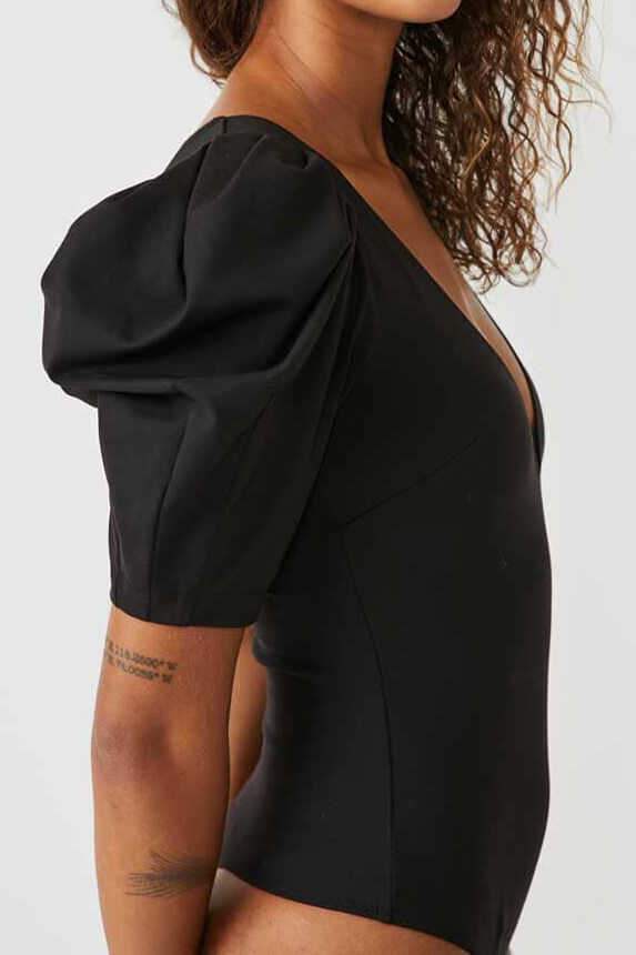 free people bodysuit black