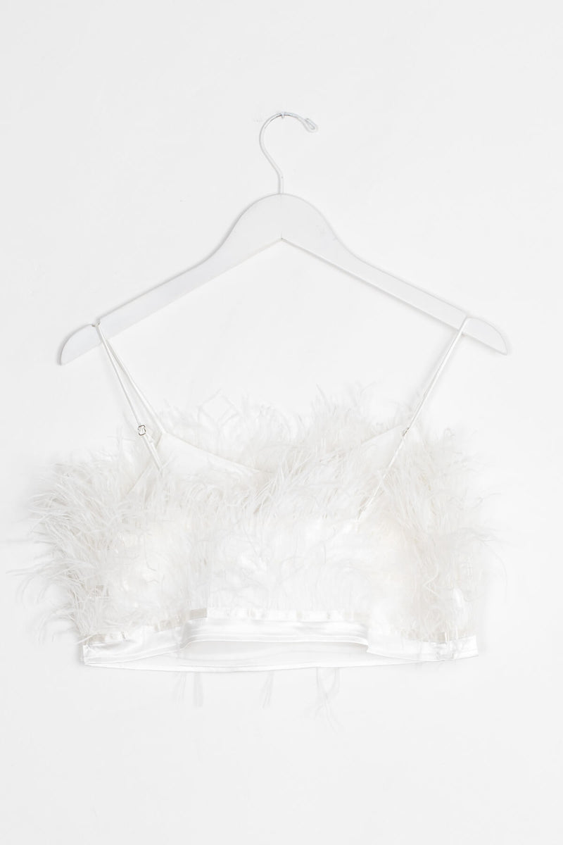 White feather top