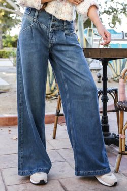 Free People Super Sweeper Wide Leg Jeans