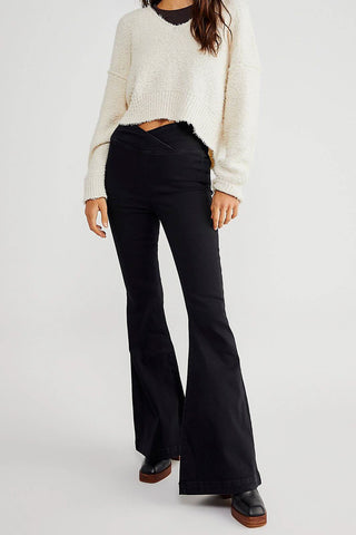 free people venice beach flare black