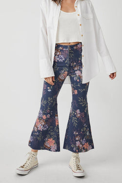 free people youthquake printed crop flare