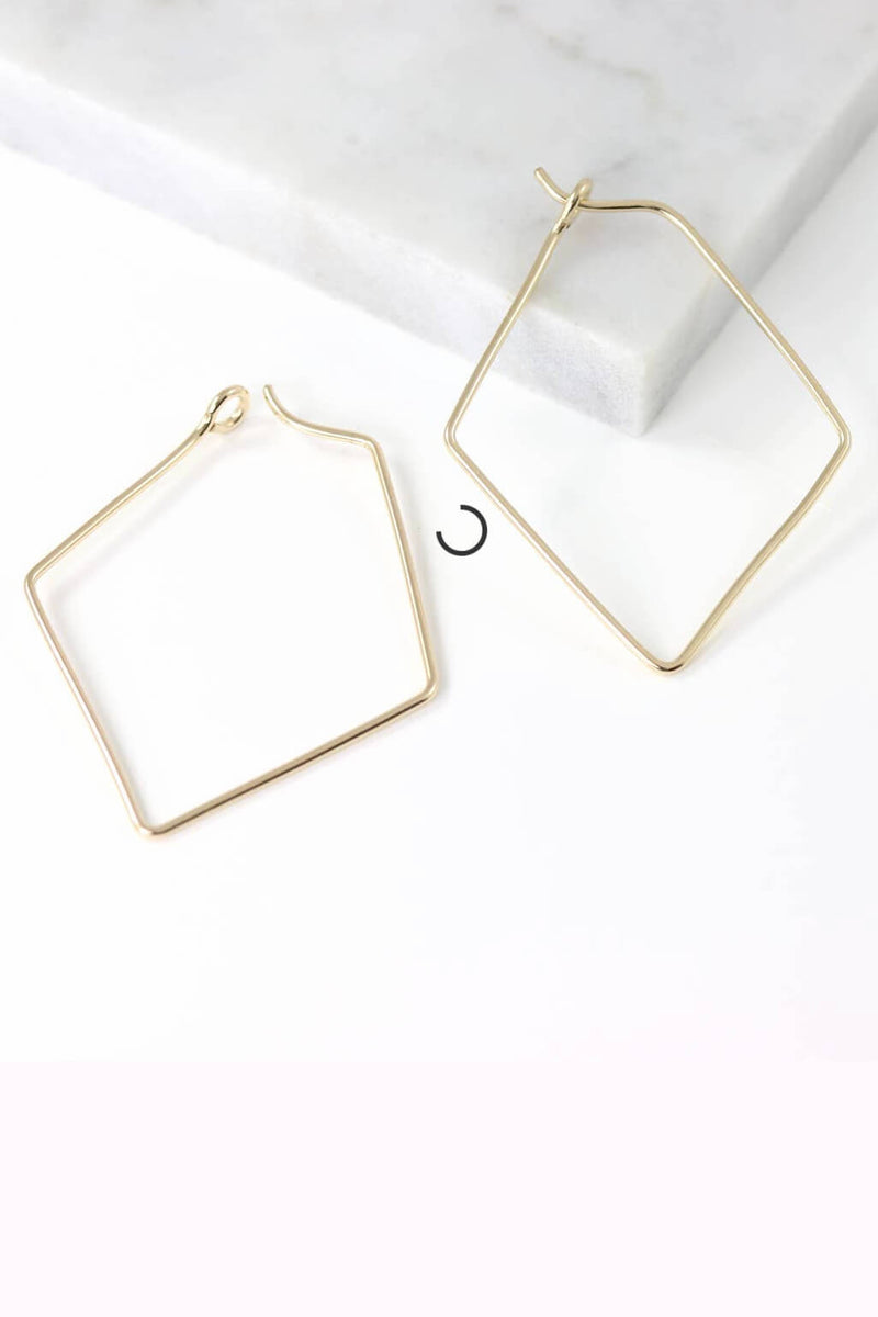 Diamond Hoop Earrings - Kariella