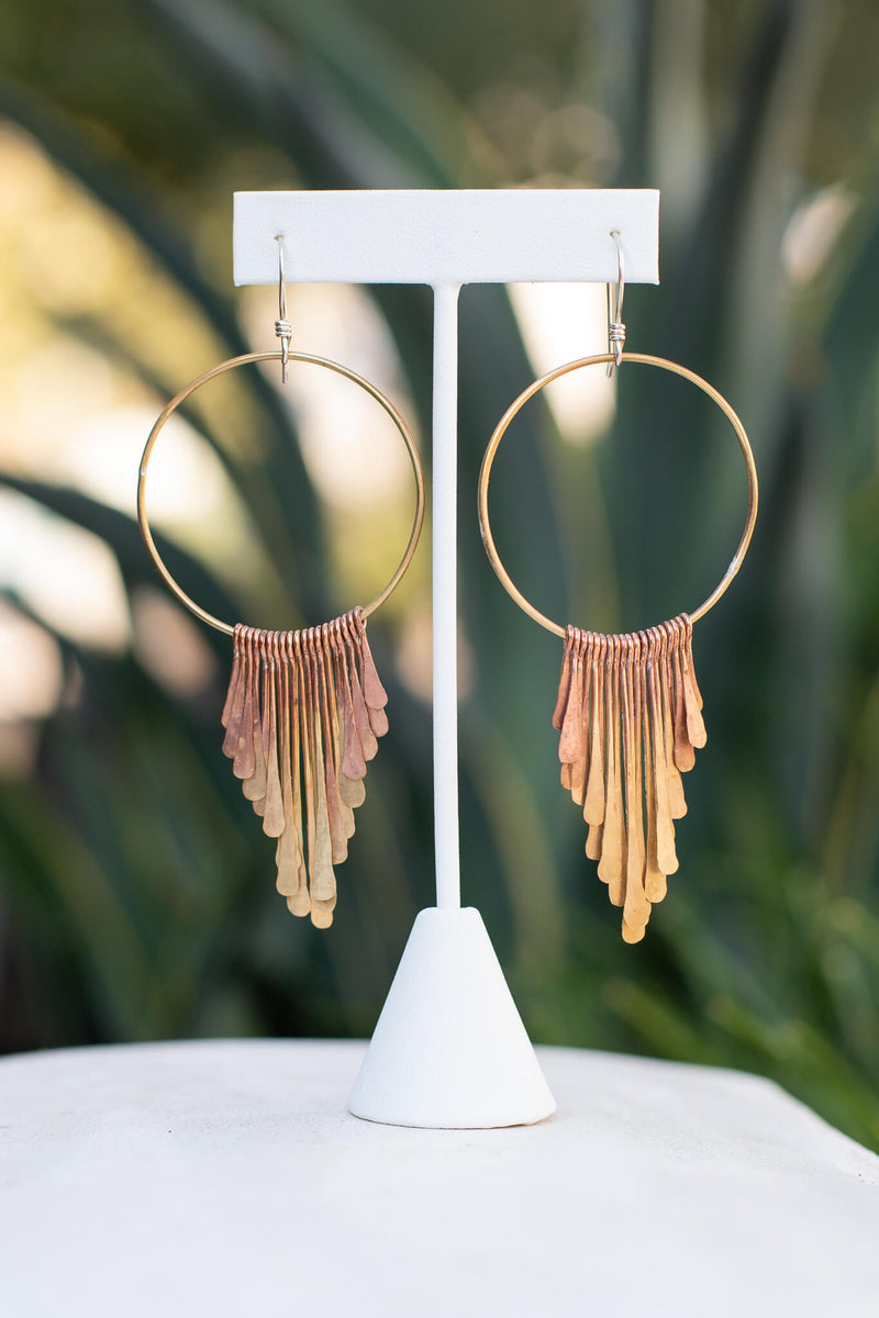 Large Fringe Earrings - Kariella