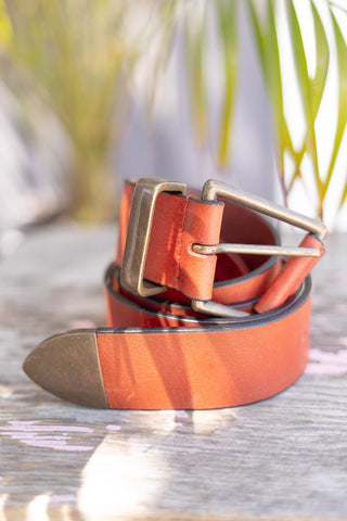 Women's light brown fashion belt | Kariella