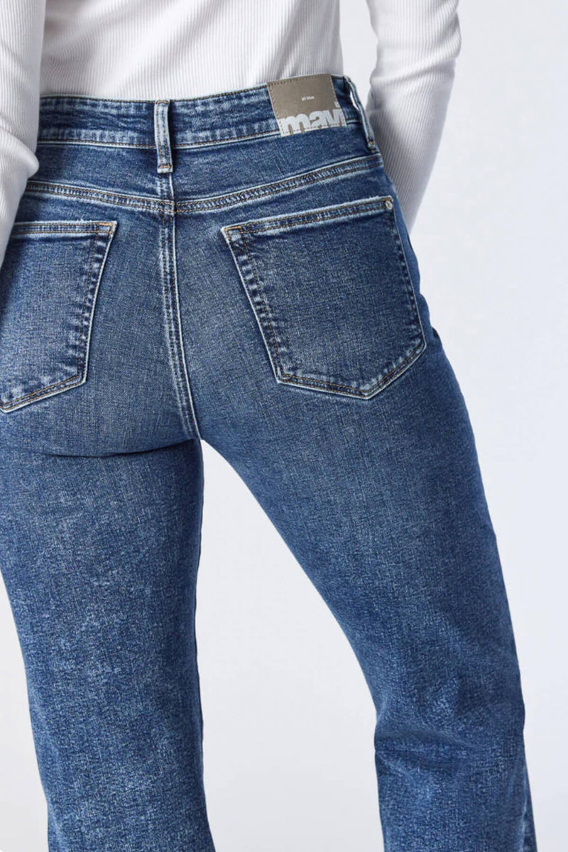 Cropped Straight Leg Jeans