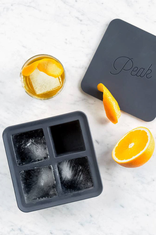 W&P Peak Extra Large Ice Cube Tray Cocktail Tool Gifts for Men Ice Cube Tray for Cocktails Whiskey Ice Cube