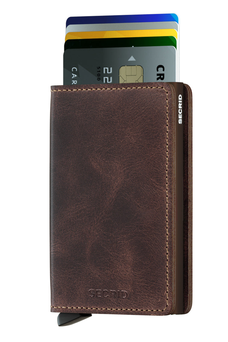 secrid vintage chocolate  slimwallet