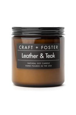 craft + foster leather and teak