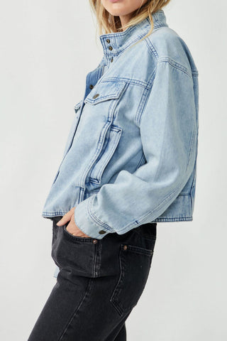 free people denim jacket