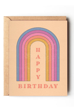 happy birthday rainbow card