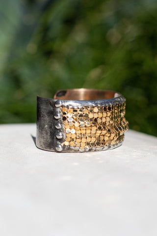 small mesh cuff by mikal winn