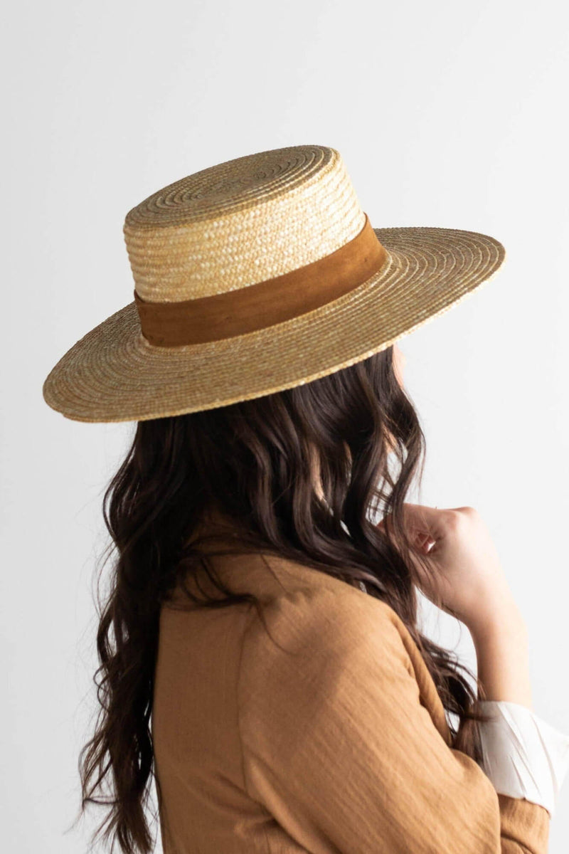 gigi pip straw boater hat