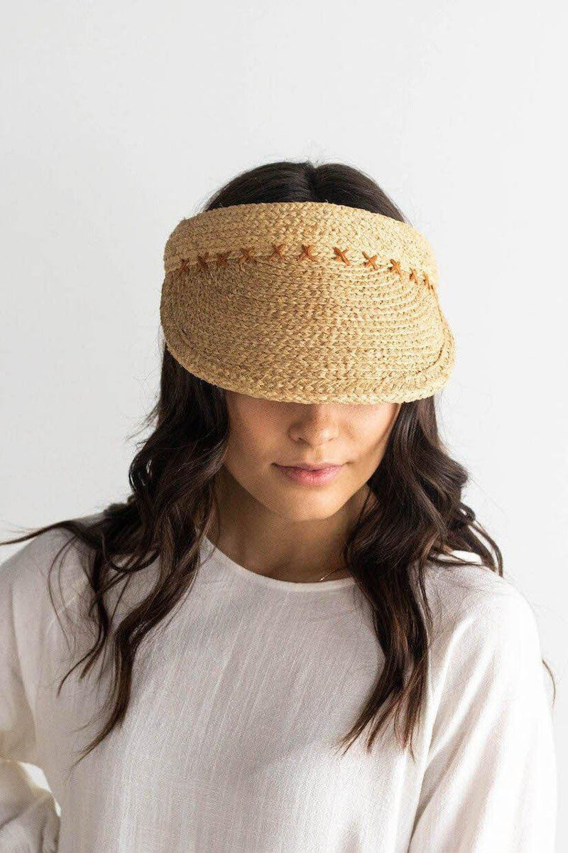 gigi pip laila raffia visor