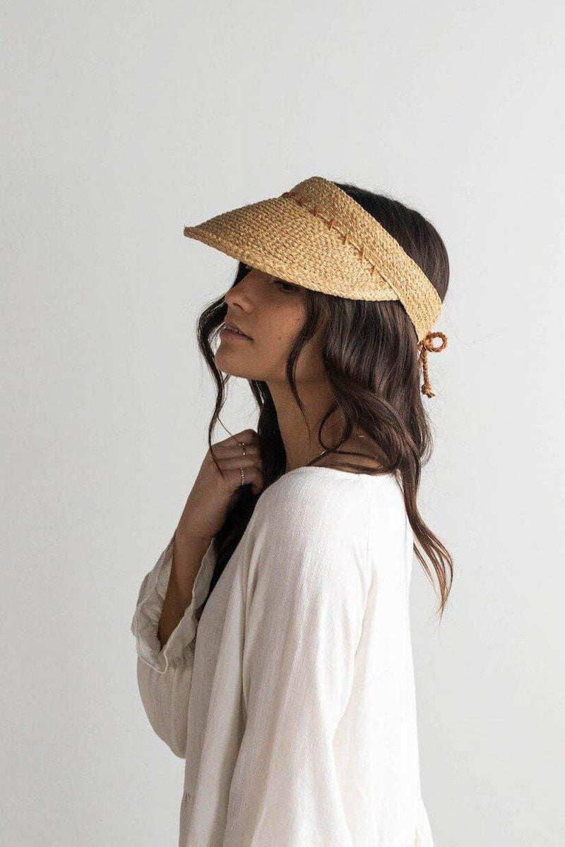 gigi pip laila raffia visor