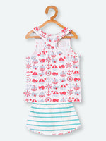 Nino Bambino 100% Organic Cotton Tank Top and Skirt For Baby Girls