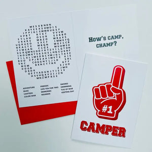 #1 Camper Greeting Card - Emerson Sloan | Houston Modern Party Supplies 