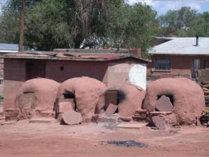 Zuni mud ovens for making Zuni bread, nom nom nom!