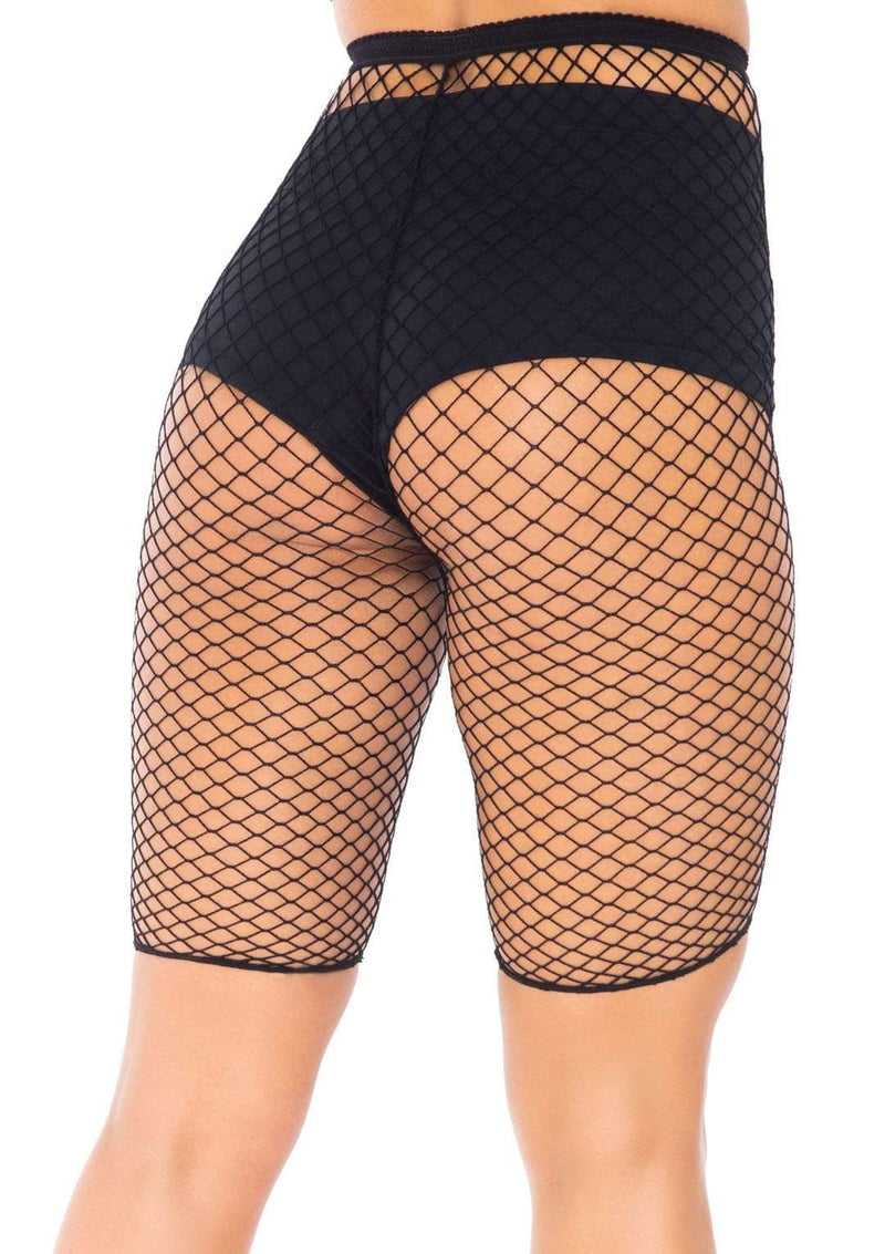 netted biker shorts