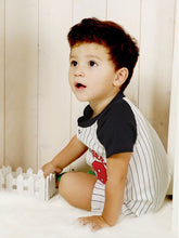 Load image into Gallery viewer, Baby Romper Slugger 08 Baseball League Romper - MYSTYLEMYCLOTHING