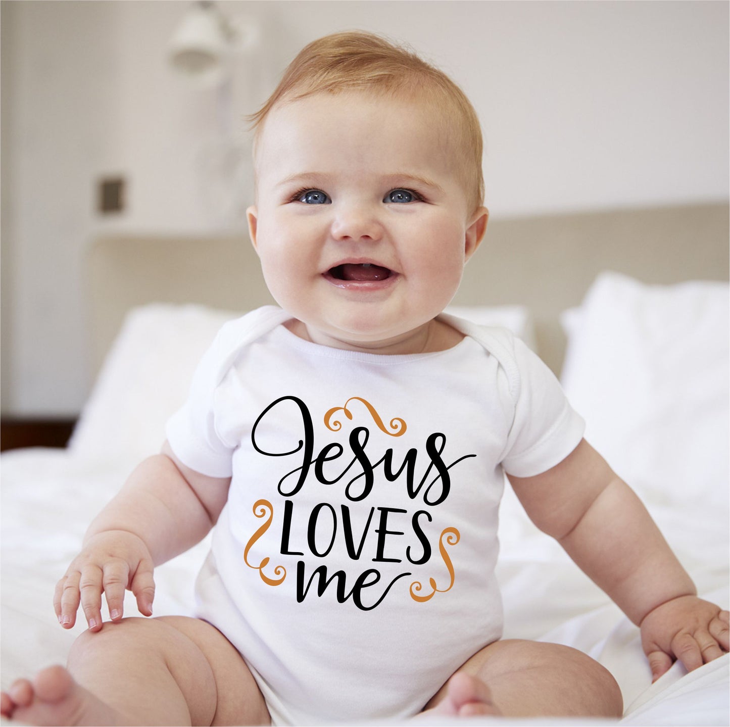 Baby Easter Onesies - Jesus Loves Me