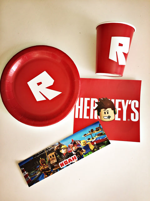 Roblox Party Box The Party Box Company Boxes Of Awesome - roblox thank you tags roblox favor tags roblox party favors