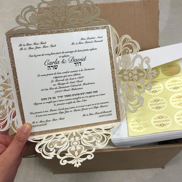 laser-cut-wedding-invitations-gold-glitter-invitation-cards