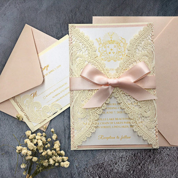 pink-wedding-invitations-with-cards