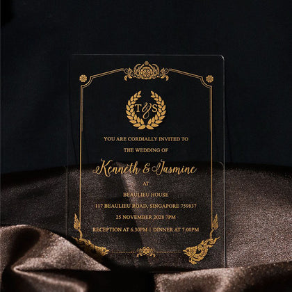 Acrylic Wedding invitationsUnique & Custom Design - PietraPaperDesign