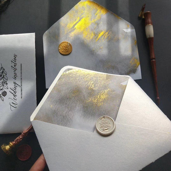 Gold Foiled Our Wedding Bride Groom Script Phrase Scrapbook Stickers 5”x12”