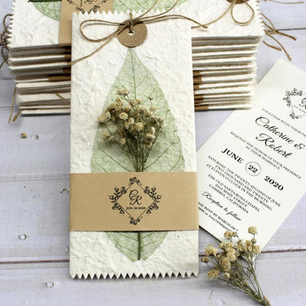 Picky Bride Vintage Wedding Invitations with Kraft Paper Envelopes Rus