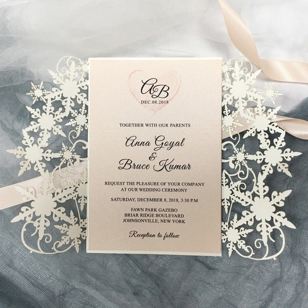 Laser Cut Ivory Wedding Invite Invitation Cards With Envelopes PB2001