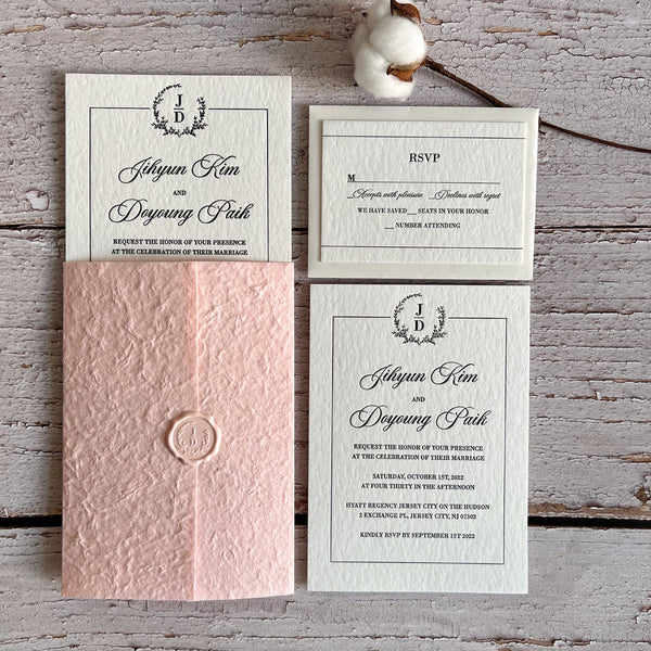 Luxury logo printing custom design kraft paper letterpressed