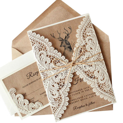 kraft paper invitations