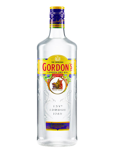 Distilled 700mL Gordon\'s The Drink Gin – Society Lemon 37.5% Sicilian