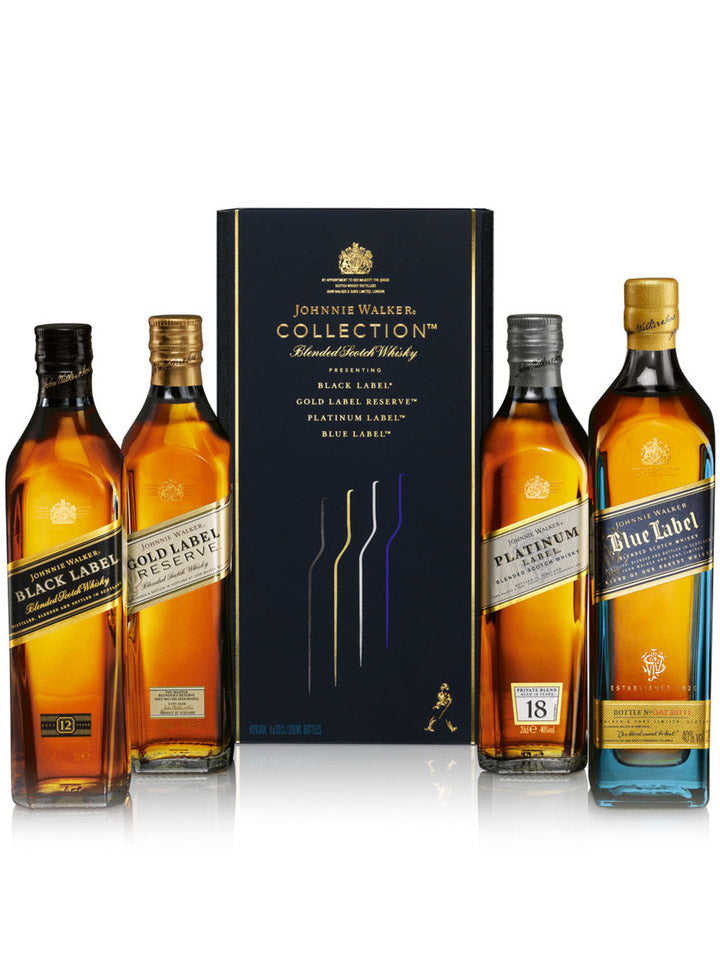 Johnnie Walker Collection Gift Set Blended Scotch Whisky 4