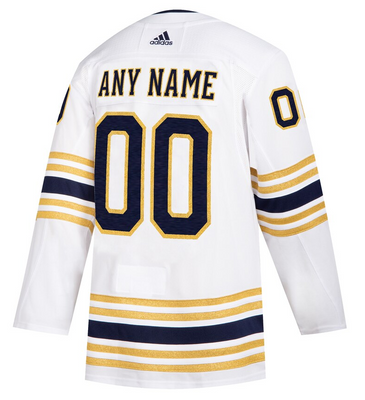 ANY NAME AND NUMBER BUFFALO SABRES 50TH ANNIVERSARY AUTHENTIC ADIDAS NHL  JERSEY (CUSTOMIZED AEROREADY MODEL), Hockey Authentic