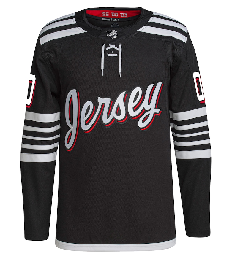 ANY NAME AND NUMBER NEW JERSEY DEVILS THIRD AUTHENTIC ADIDAS NHL JERSEY (CUSTOMIZED PRIMEGREEN MODEL)