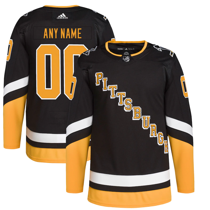 ANY NAME AND NUMBER PITTSBURGH PENGUINS HOME OR AWAY AUTHENTIC