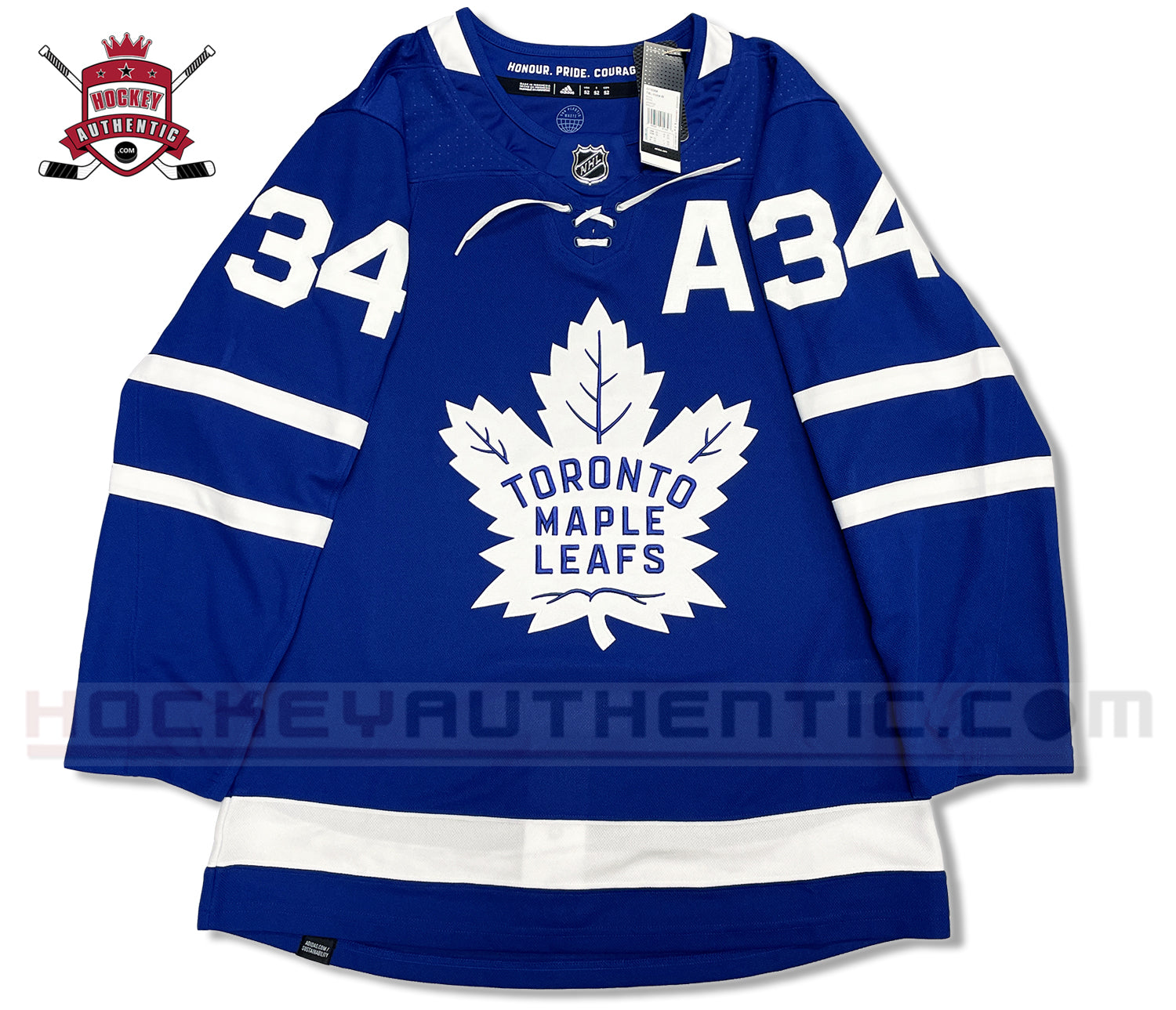 AUSTON MATTHEWS TORONTO MAPLE LEAFS HOME AUTHENTIC ADIDAS NHL JERSEY (PRIMEGREEN MODEL)